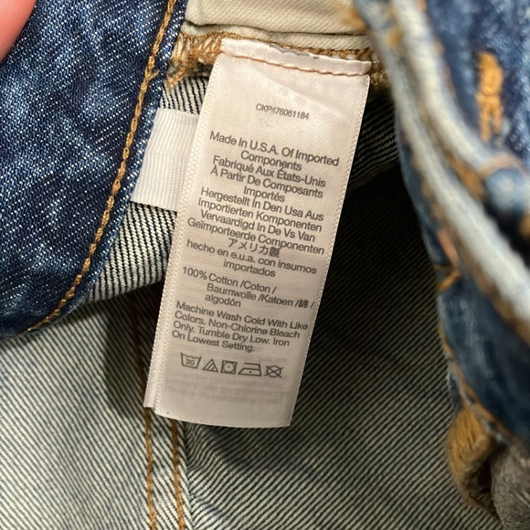 NWT Madewell Superwide-Leg Jeans, Sz 28, Medium-Dark Blue Wash - Picture 9 of 10